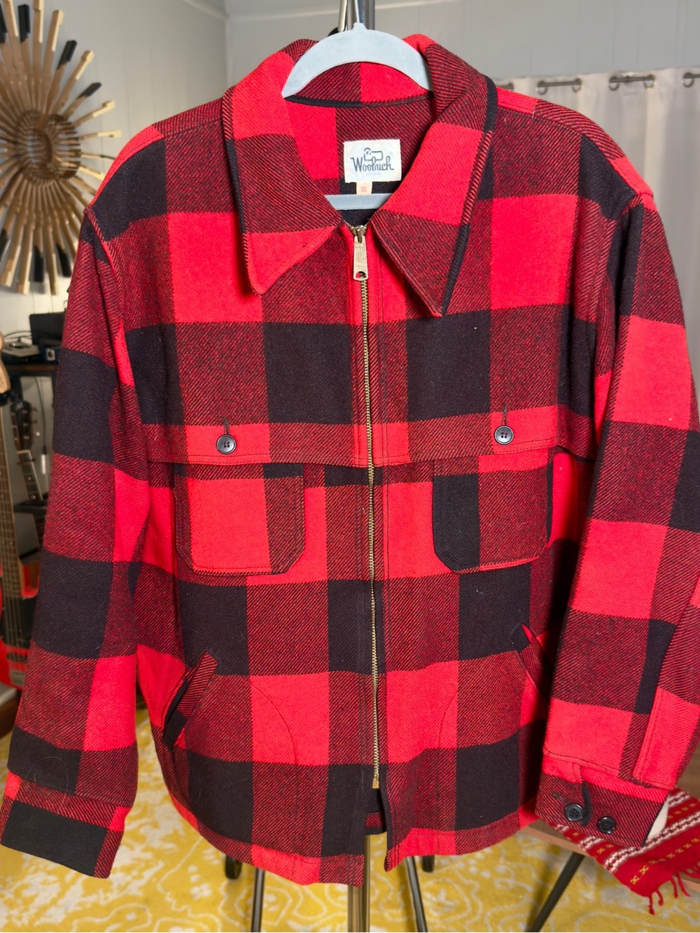 1970s Woolrich Buffalo Plaid Wool Jacket - XL